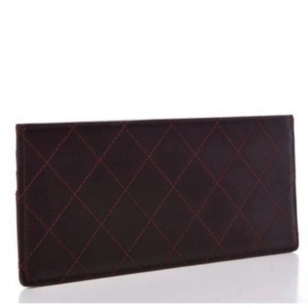CHANEL | Insert | Calfskin Stitched Removable Insert | Burgundy - Picture 2 of 14